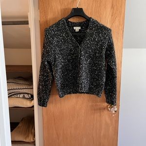 Vintage cropped wool cardigan